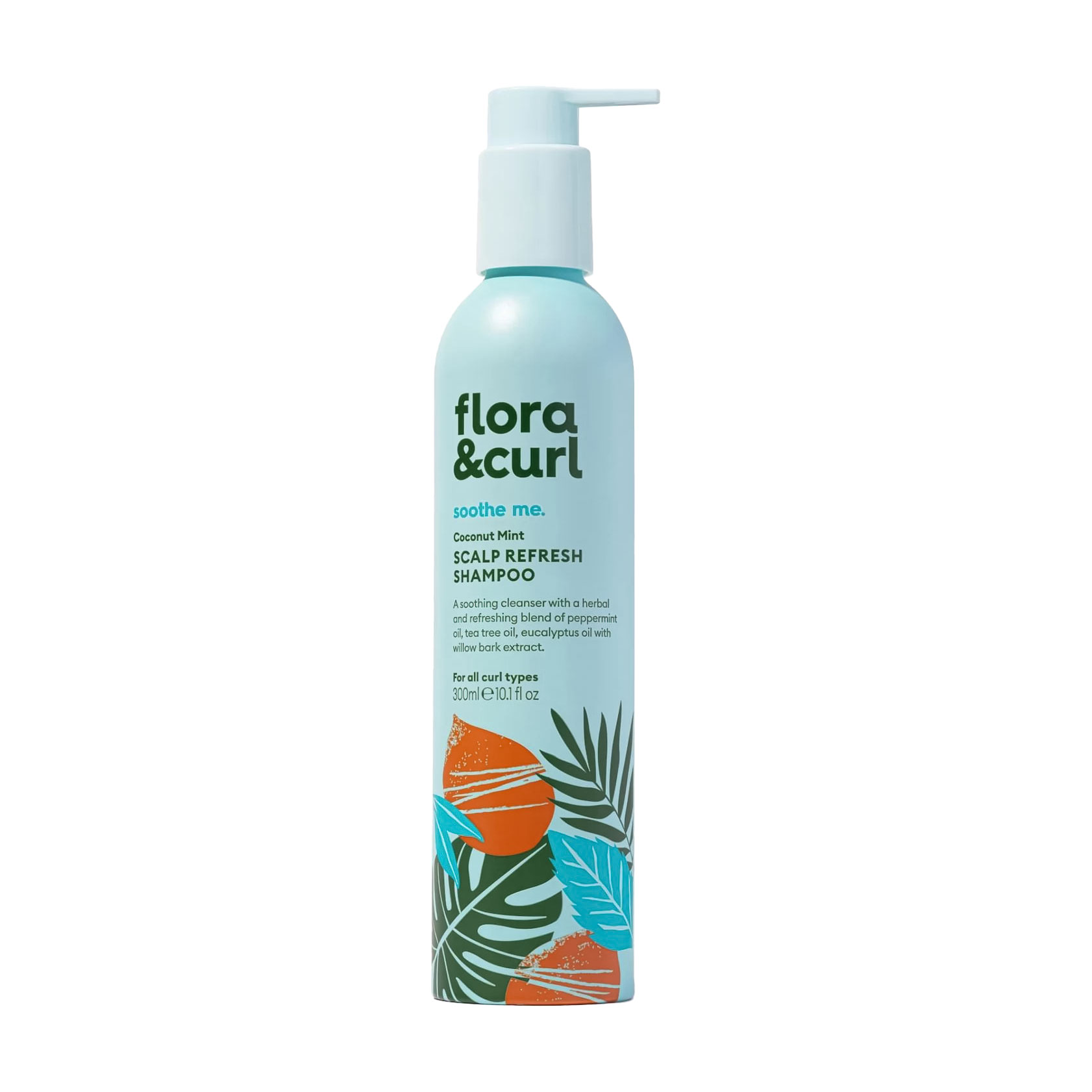 Освіжальний шампунь для шкіри голови Flora &amp; Curl Soothe Me Coconut Mint Scalp Refresh Shampoo, 300 мл